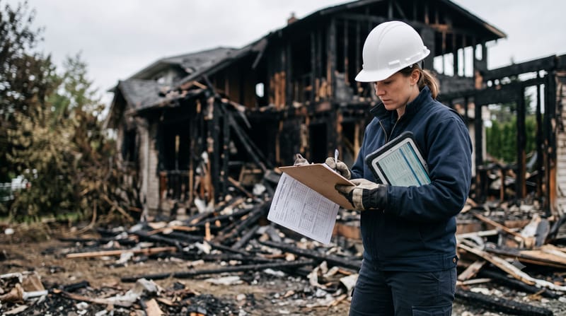 What does fire debris removal include?