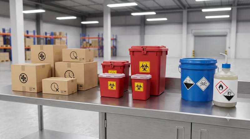 What medical and laboratory waste does Dimension handle for businesses?