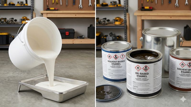 What's the difference between disposing of latex paint vs oil-based paint?